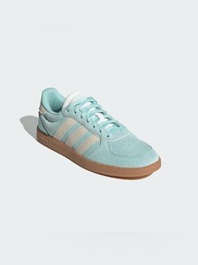 Adidas Flash Aqua/ Wonder White Breaknet Sleek Suede Sneakers 8 Streetwear